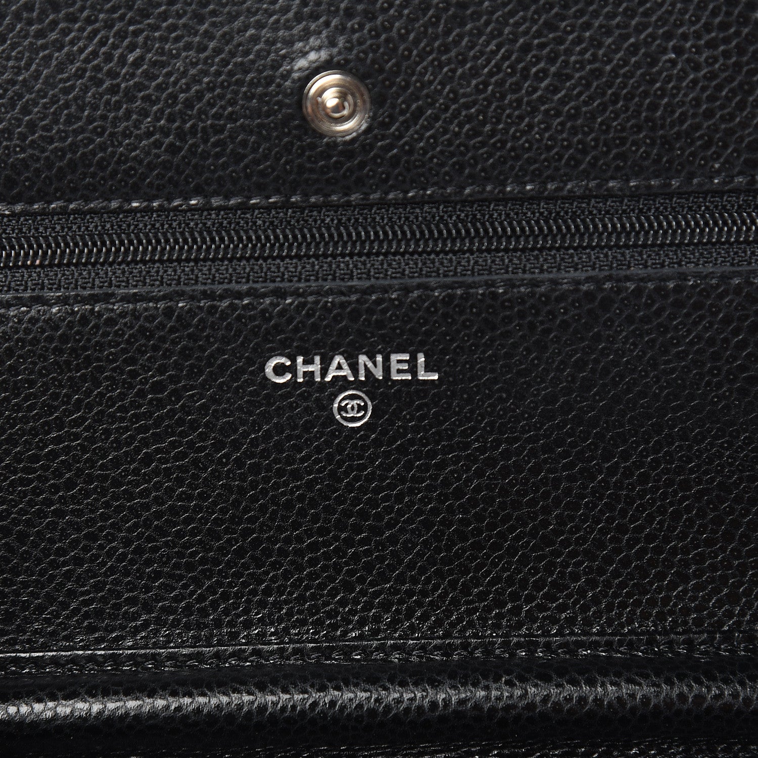 Chanel Caviar Quilted Wallet On Chain WOC Black 6 of 14