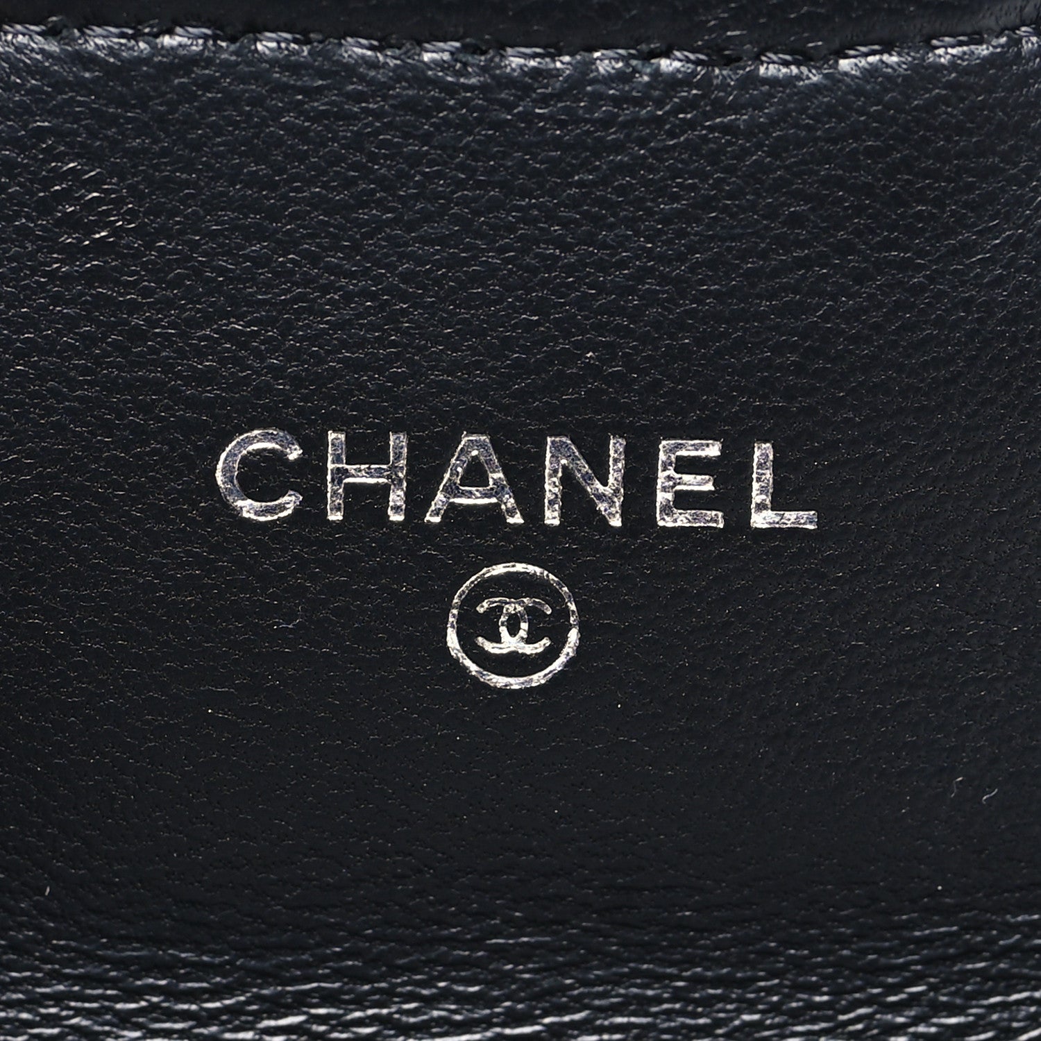 Chanel Lambskin Quilted Zip Card Holder Black 7 of 10