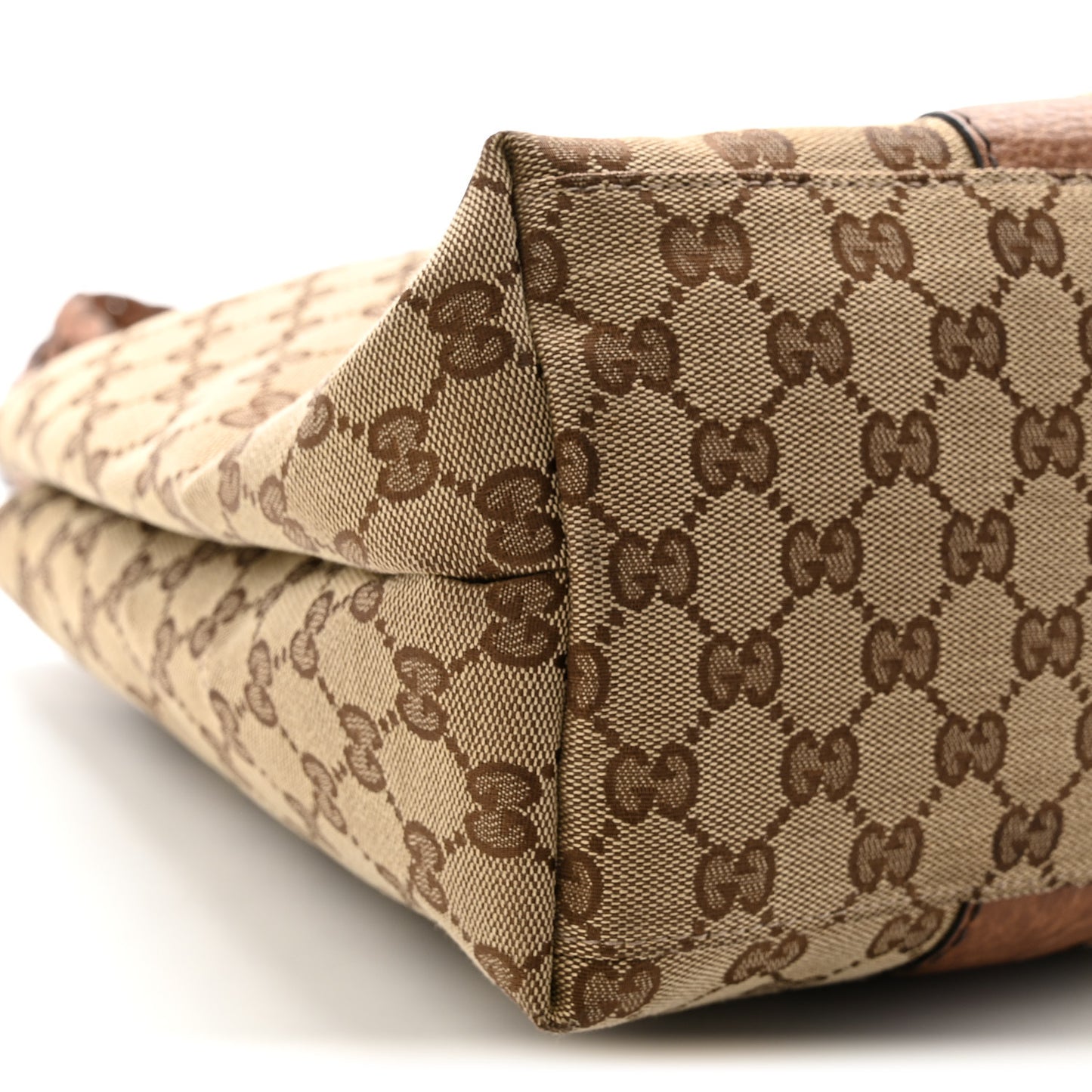 Monogram Medium Bamboo Bar Tote Brown