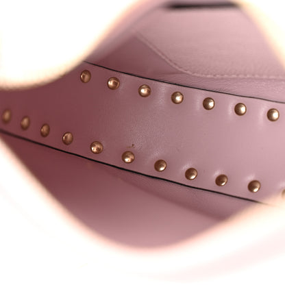 Valentino Garavani Grained Calfskin Rockstud Hobo Bag Water Lilac 10 of 10