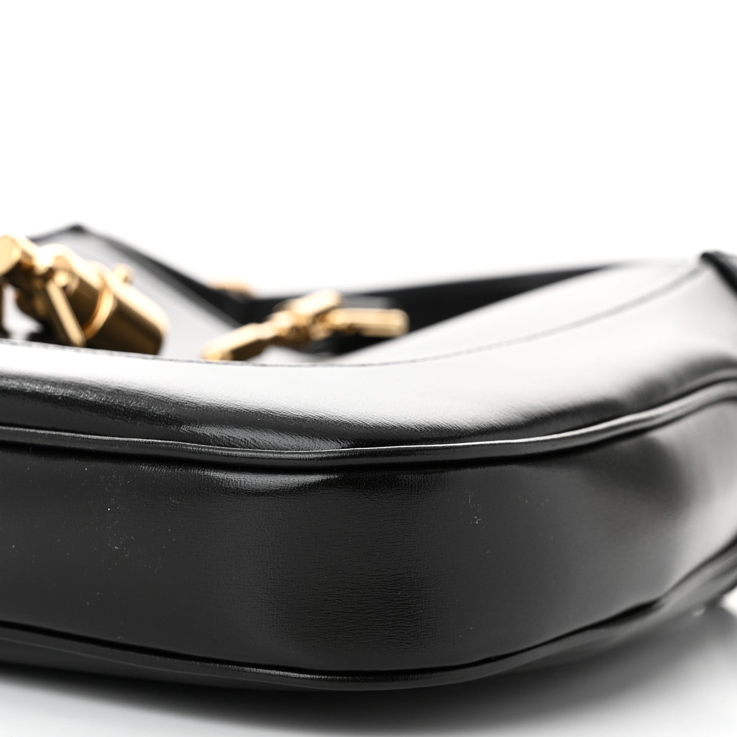 Boarded Dyana Lux Calfskin Small Jackie 1961 Hobo Black