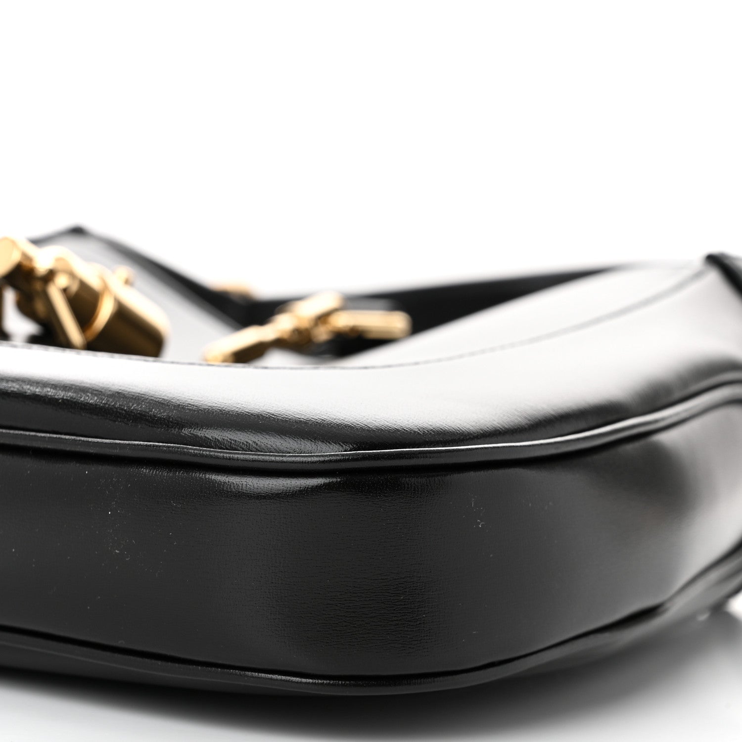 Gucci Boarded Dyana Lux Calfskin Small Jackie 1961 Hobo Black 10 of 10