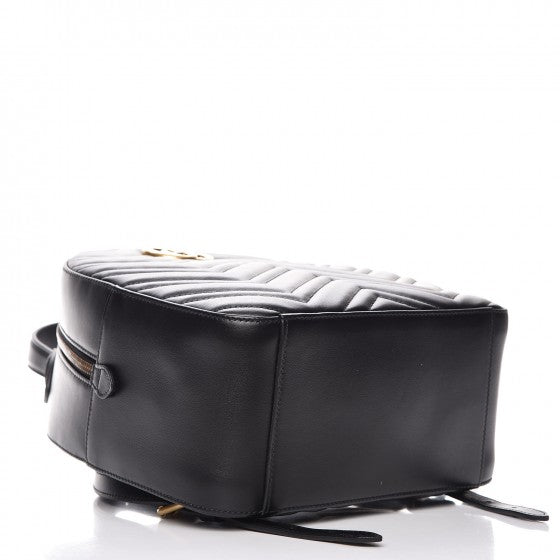 Gucci Calfskin Matelasse GG Marmont Backpack Black 4 of 7