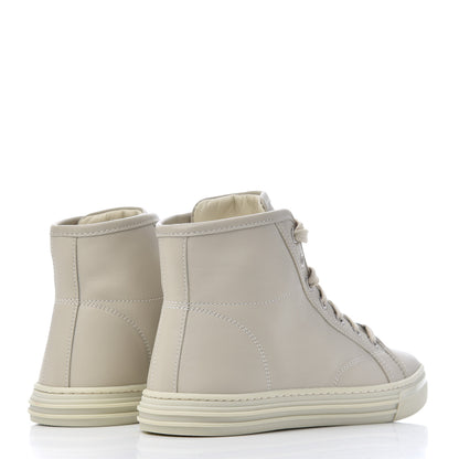 Gucci Calfskin Womens High Top Sneakers 35 Mystic White 4 of 9