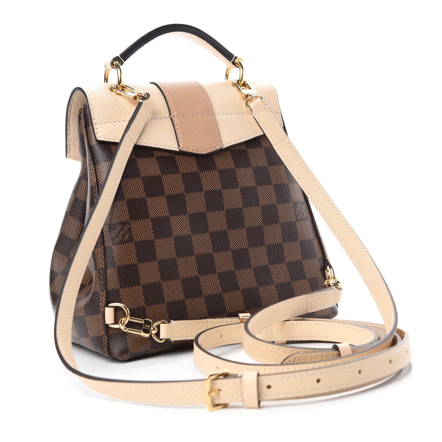 Damier Ebene Clapton Backpack Creme
