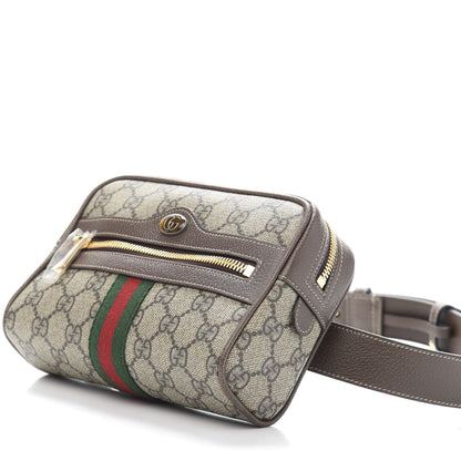 Gucci GG Supreme Monogram Web Small Ophidia Belt Bag 85 34 Dark Brown 9 of 10