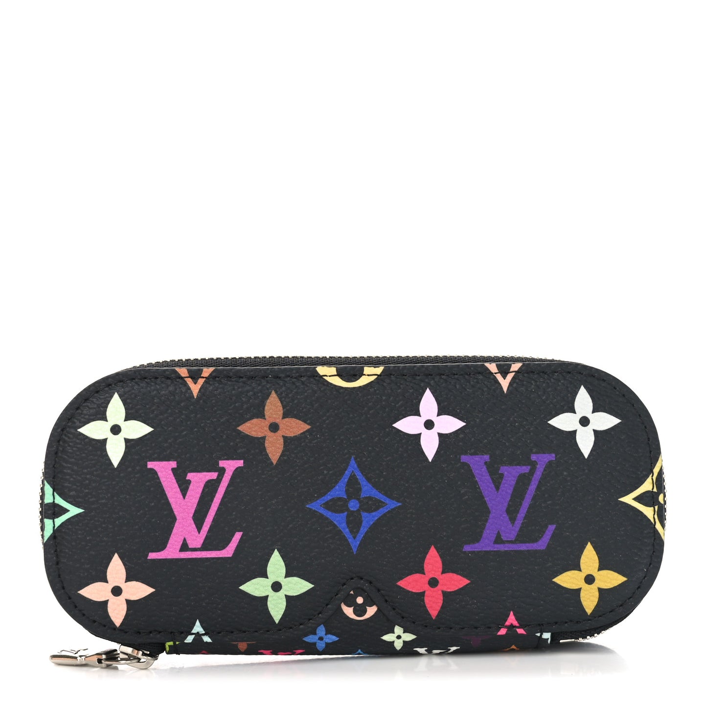 LV X TM Monogram Multicolor Sunglasses Case Black