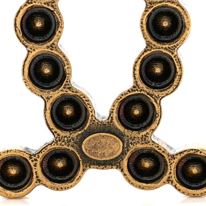 Chanel Metal Crystal City of Lights CC Brooch Gold 4 of 4