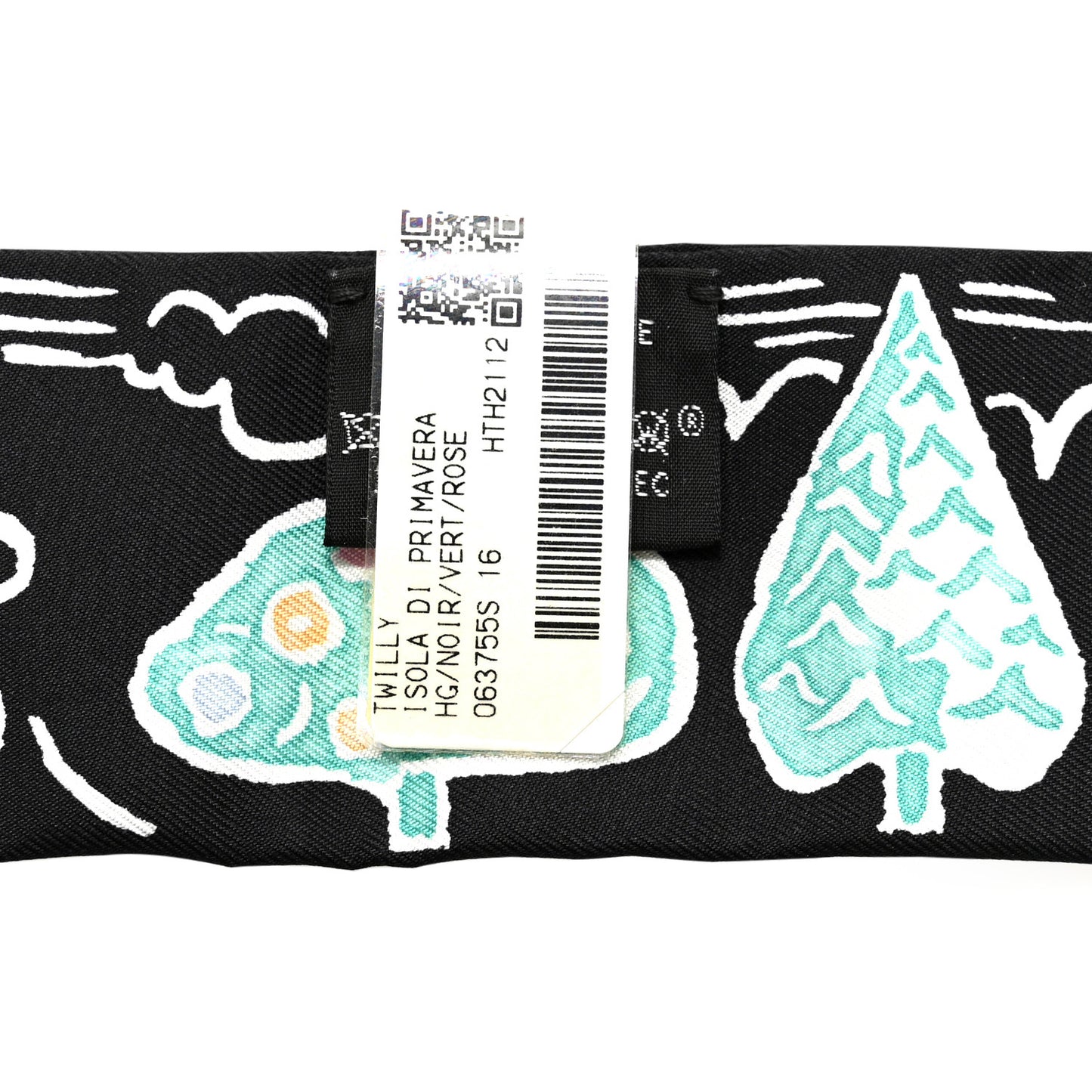 Silk Isola Di Primavera Twilly Black Vert Rose