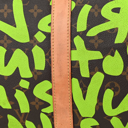 Louis Vuitton Monogram Graffiti Keepall 50 Green 11 of 17
