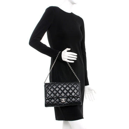 Chanel Caviar Quilted Clutch With Chain Flap Black 2 of 7
