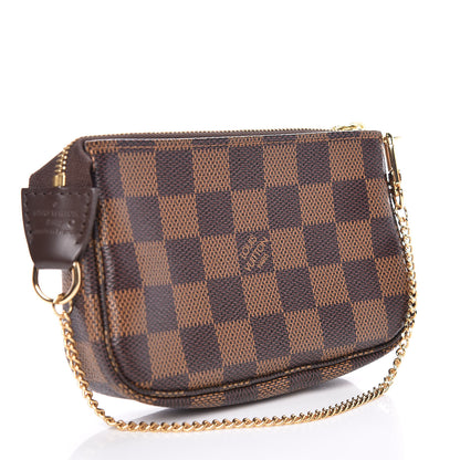 Louis Vuitton Damier Ebene Complice Trunks and Bags Mini Pochette Accessories Red 3 of 9