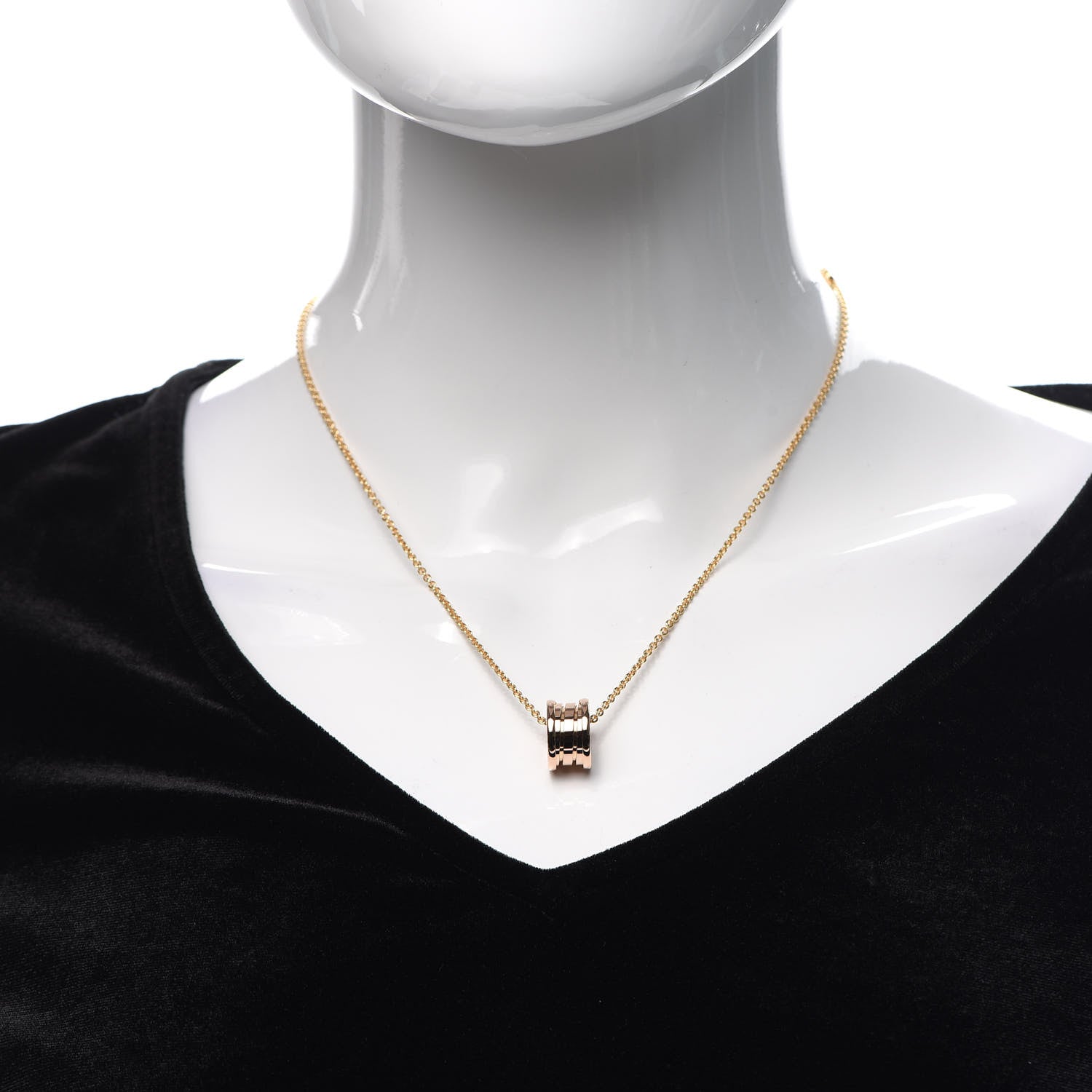 Bulgari 18K Yellow Gold B.Zero1 Pendant Necklace 2 of 5