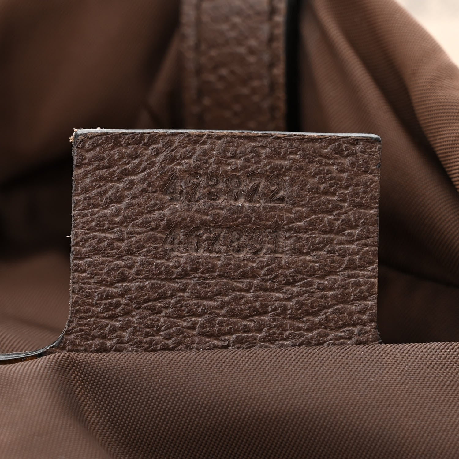 Gucci GG Supreme Monogram Neo Vintage Drawstring Backpack Beige New Acero Crop 7 of 10