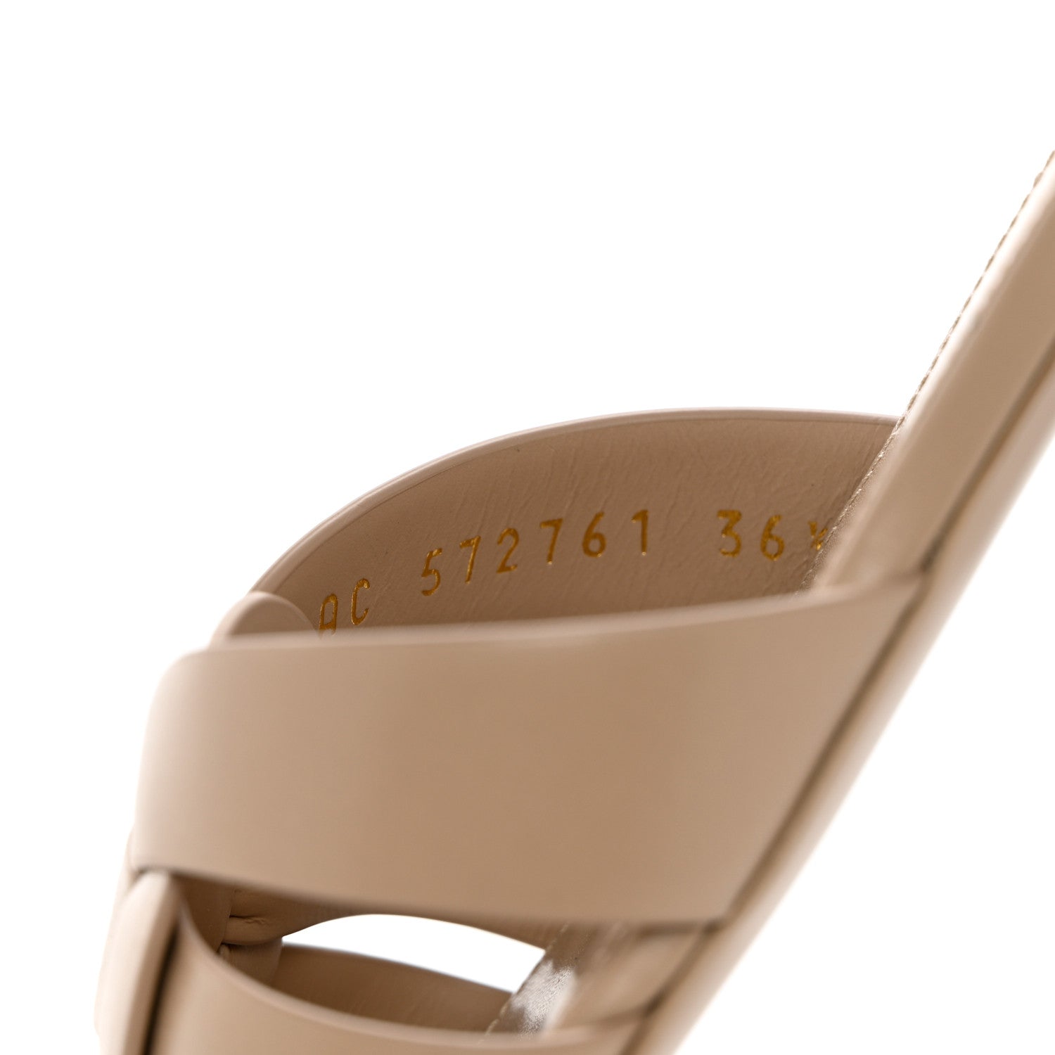 Saint Laurent Calfskin Tribute 05 Slide Sandals 36.5 Dark Beige 6 of 10