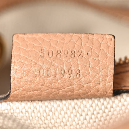 Gucci Pebbled Calfskin Medium Soho Chain Shoulder Bag Camelia 7 of 13