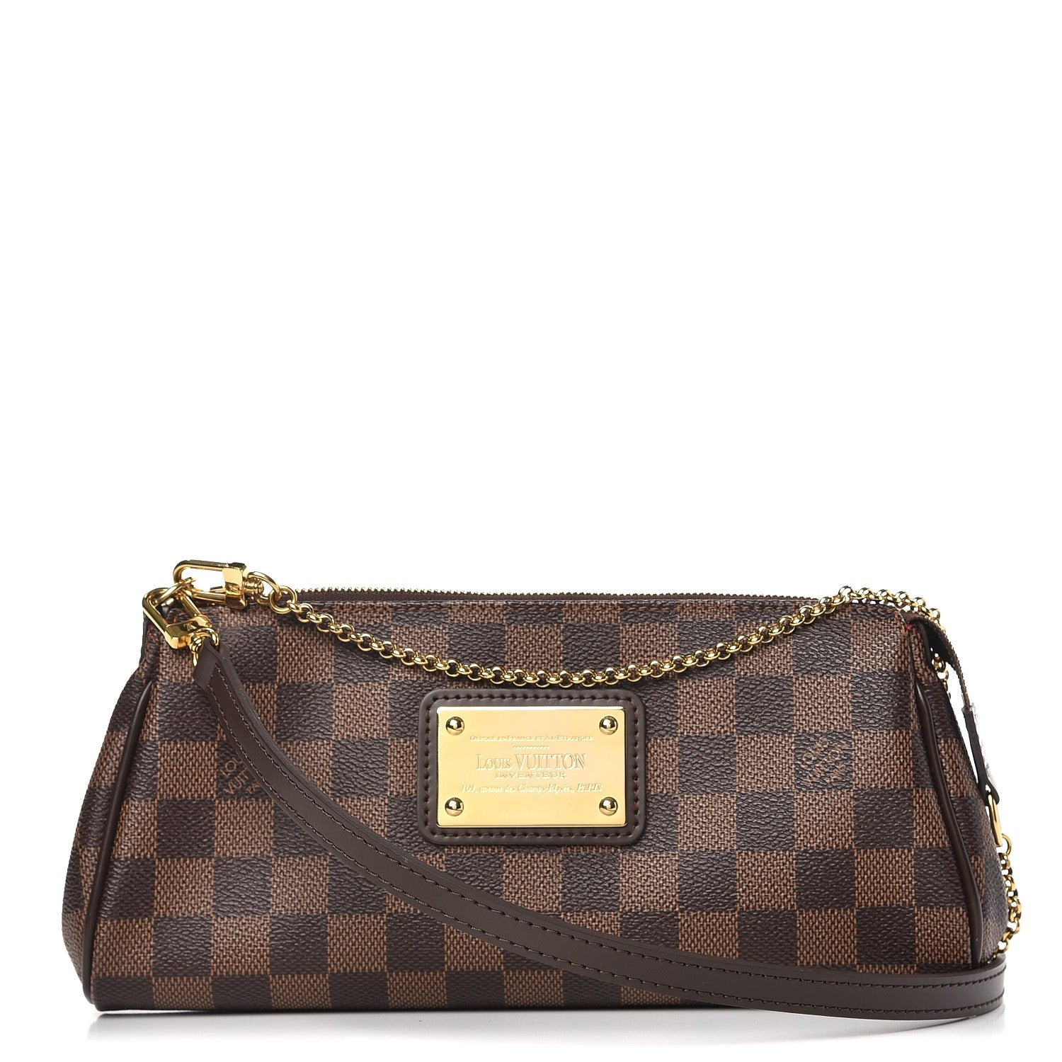 Louis Vuitton Damier Ebene Eva Clutch 1 of 8