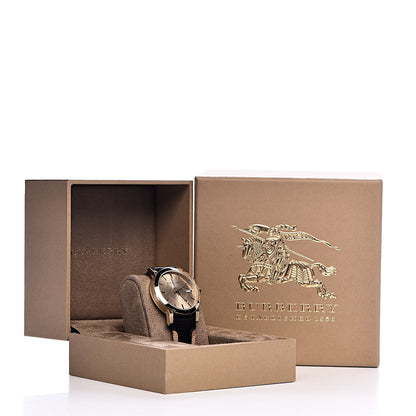 Burberry Stainless Steel Calfskin 38mm Quartz Watch Champagne BU9032 10 of 10