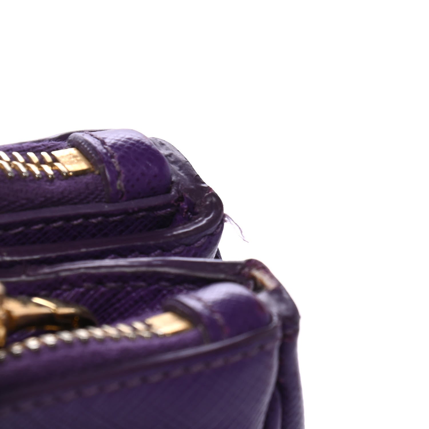 Prada Saffiano Medium Galleria Double Zip Tote Viola 5 of 5