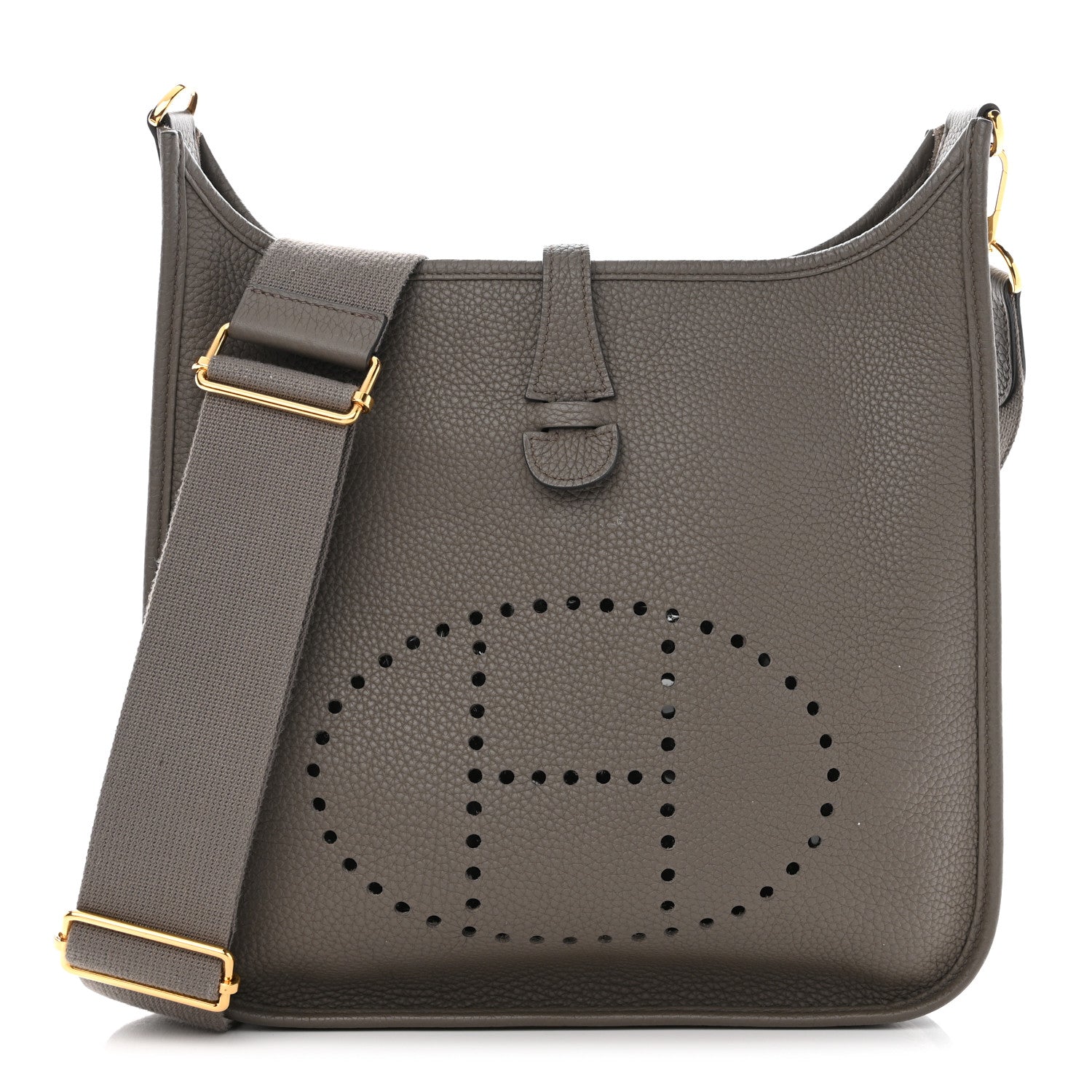 Hermes Taurillon Clemence Evelyne III PM Etain 1 of 14