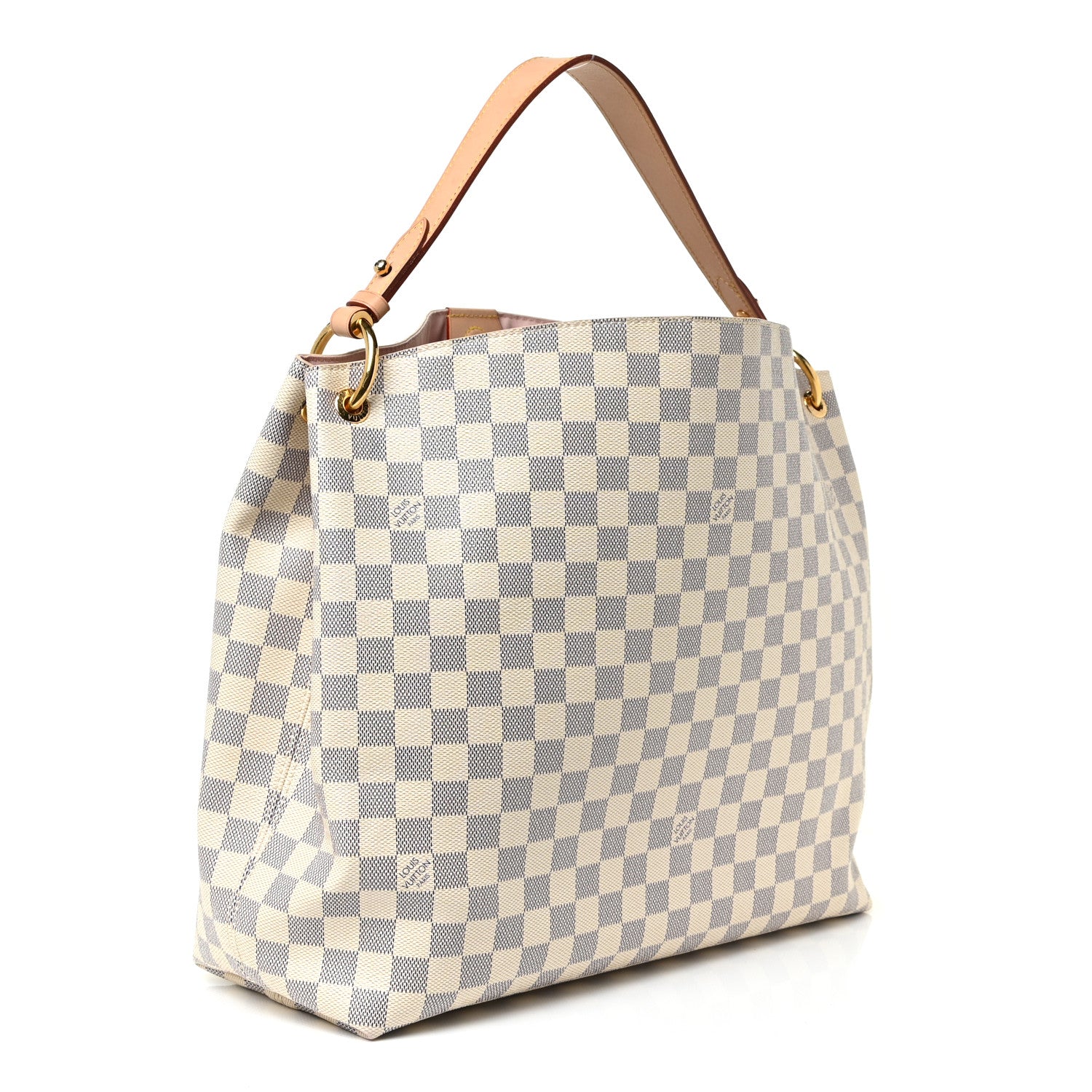 Louis Vuitton Damier Azur Graceful MM Rose Ballerine 3 of 20