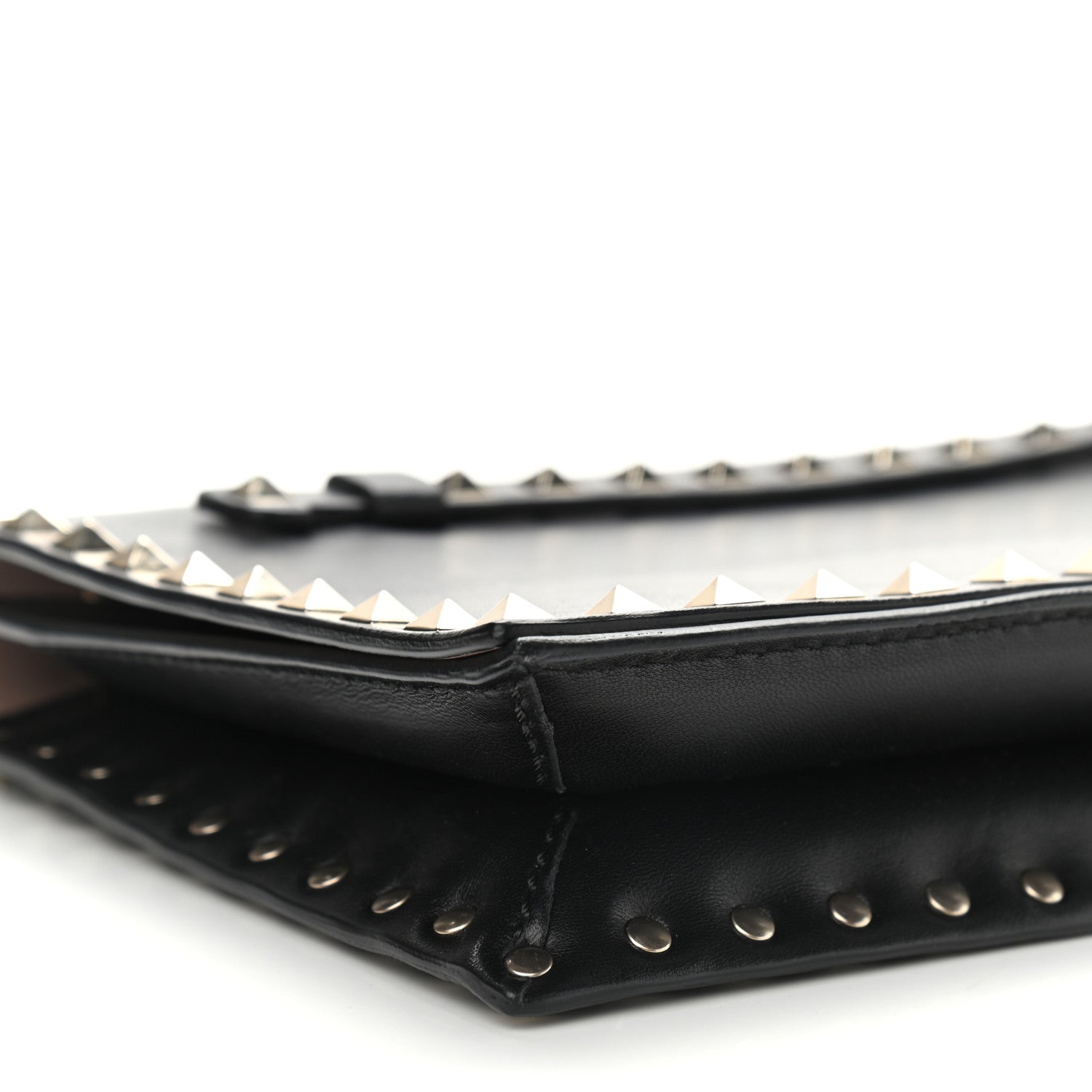 Valentino Garavani Nappa Rockstud Wristlet Clutch Black 11 of 13