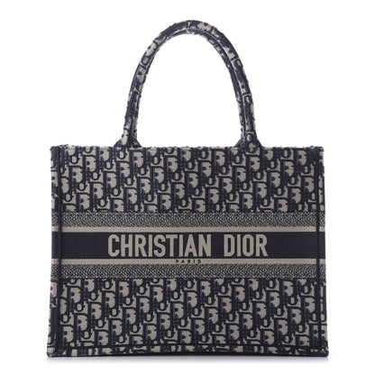 Christian Dior Oblique Medium Book Tote Blue Multicolor 1 of 9
