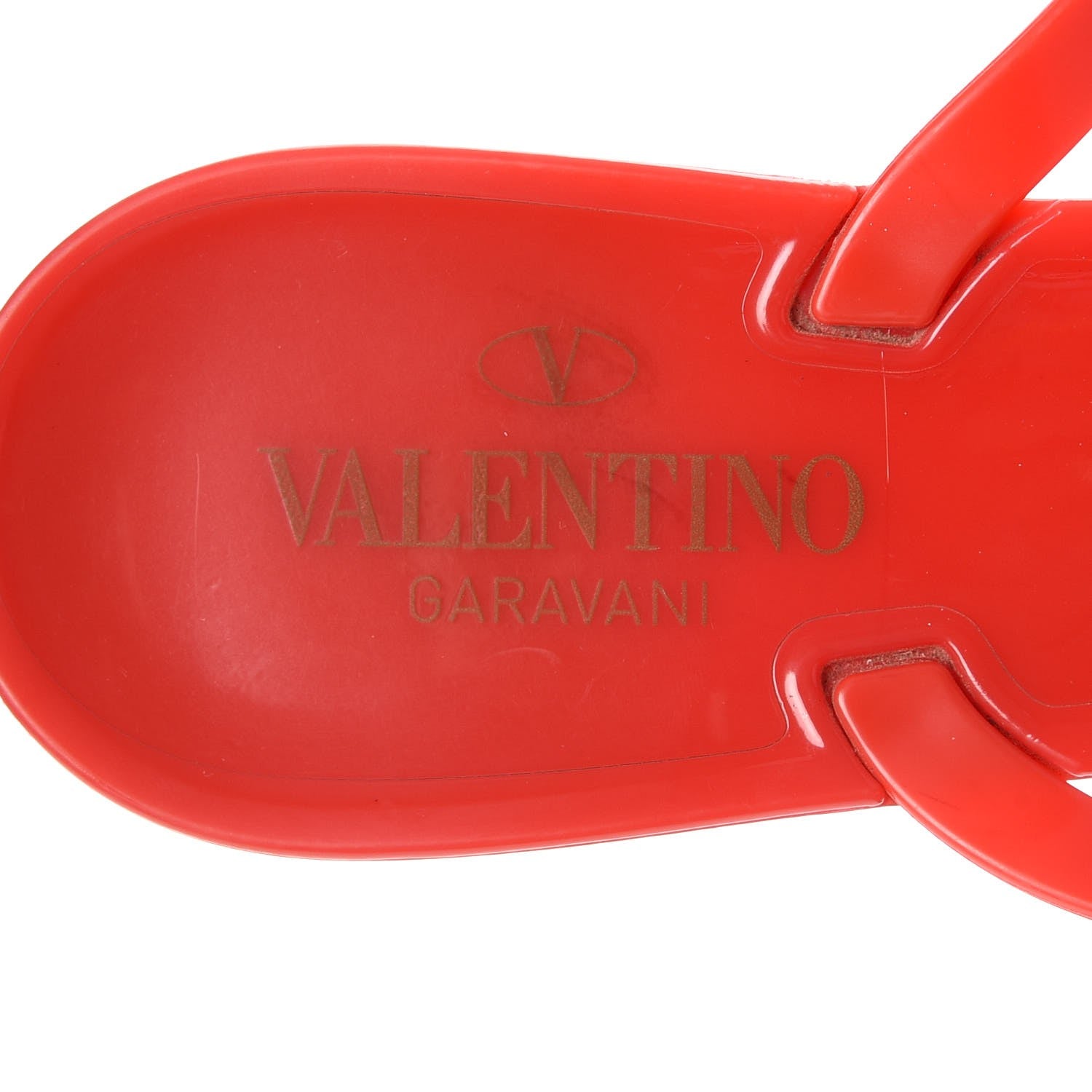Valentino Garavani PVC Jelly Rockstud Bow Thong Sandals 41 Rosso Valentino 9 of 10