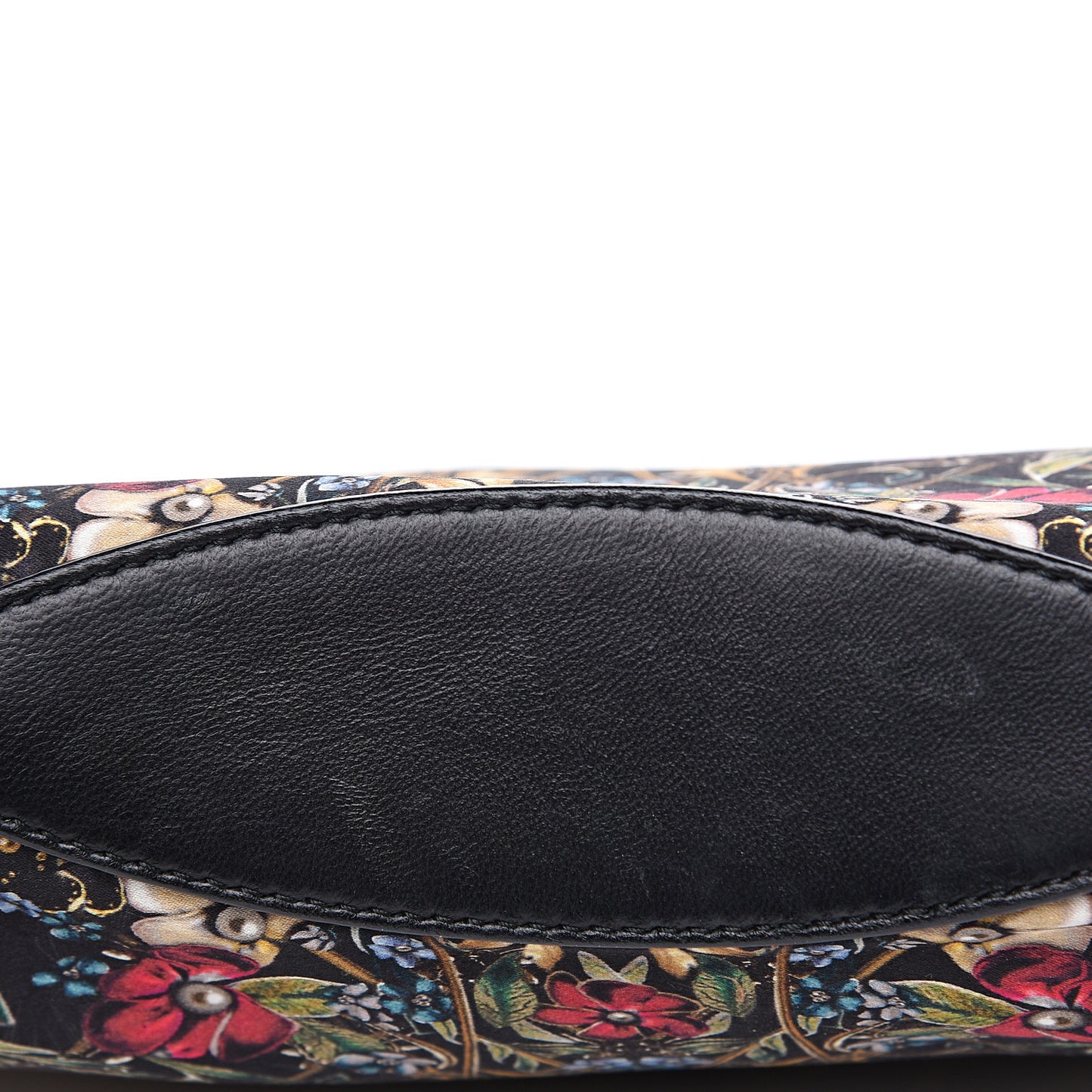 Silk Floral Print De Manta Clutch Black Multicolor