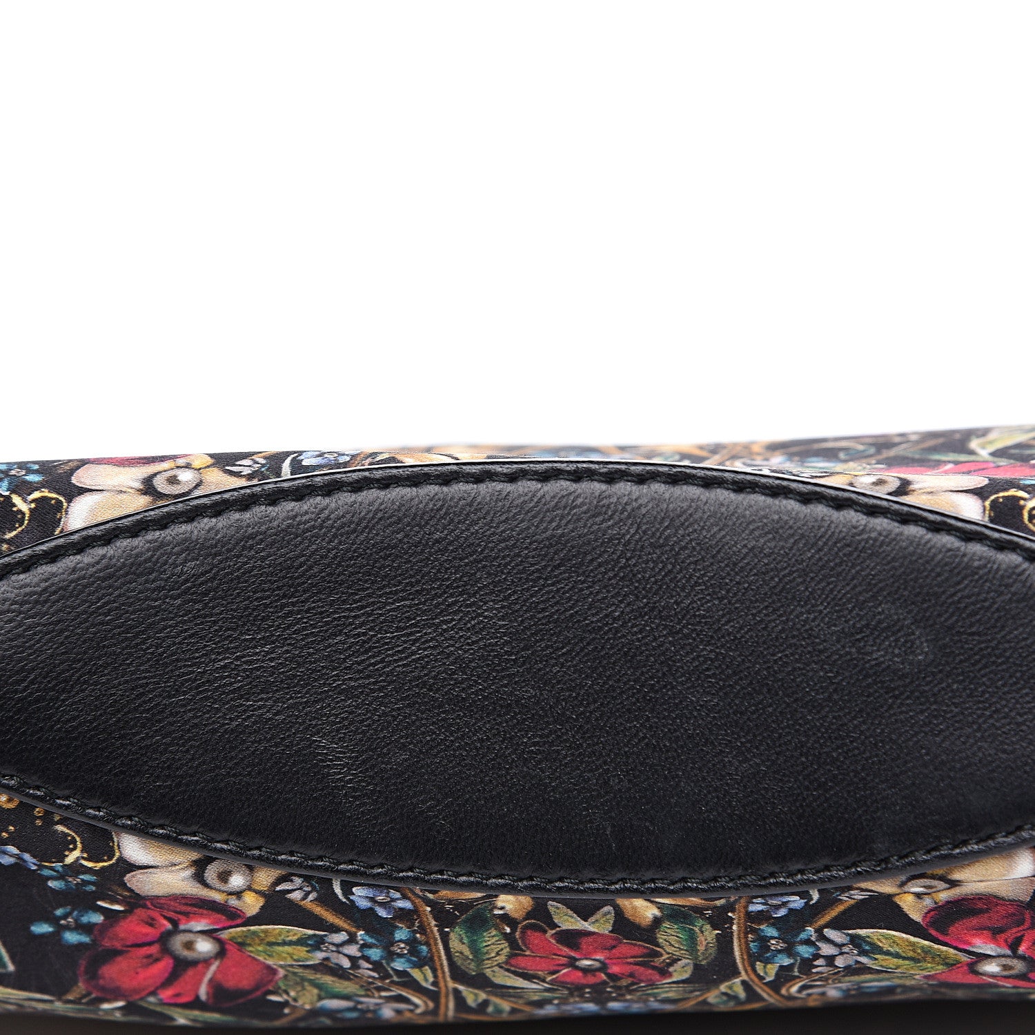 Alexander McQueen Silk Floral Print De Manta Clutch Black Multicolor 6 of 7