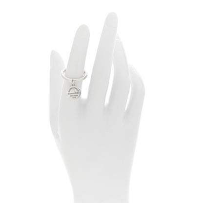 Tiffany Sterling Silver Return to Tiffany Round Charm Ring 50 5.5 2 of 5