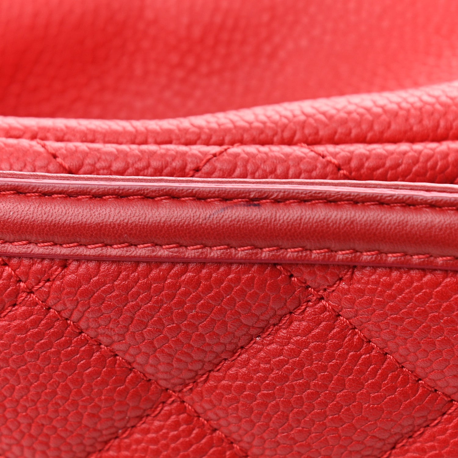 Chanel Caviar Quilted Medium CC Filigree Flap Red 11 of 12