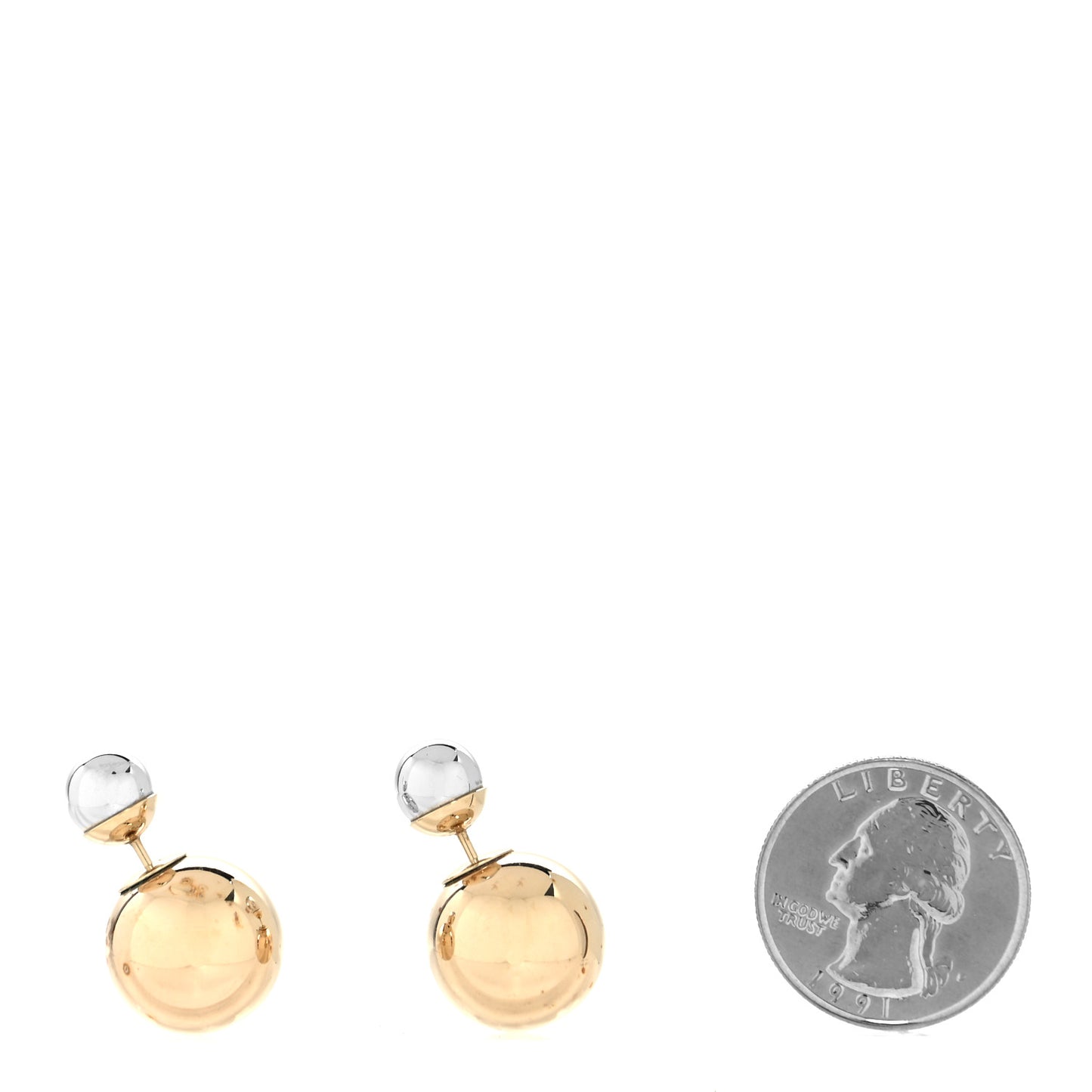 Mise En Dior Tribal Earrings Silver Gold