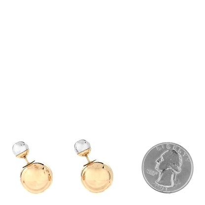 Christian Dior Mise En Dior Tribal Earrings Silver Gold 2 of 4