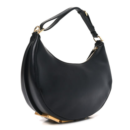 Fendi Vitello Grace Matte Small Fendigraphy Hobo Bag Black 3 of 10