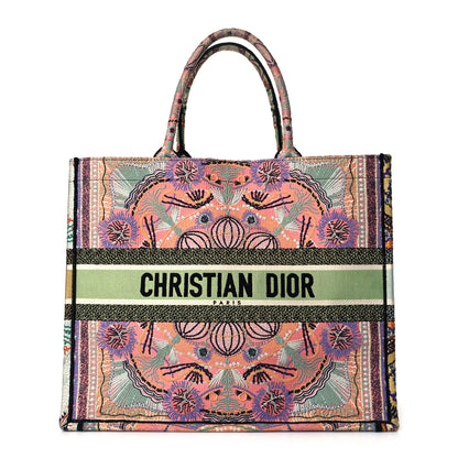 Christian Dior Canvas Embroidered Large In Lights Book Tote Multicolor 1 of 10