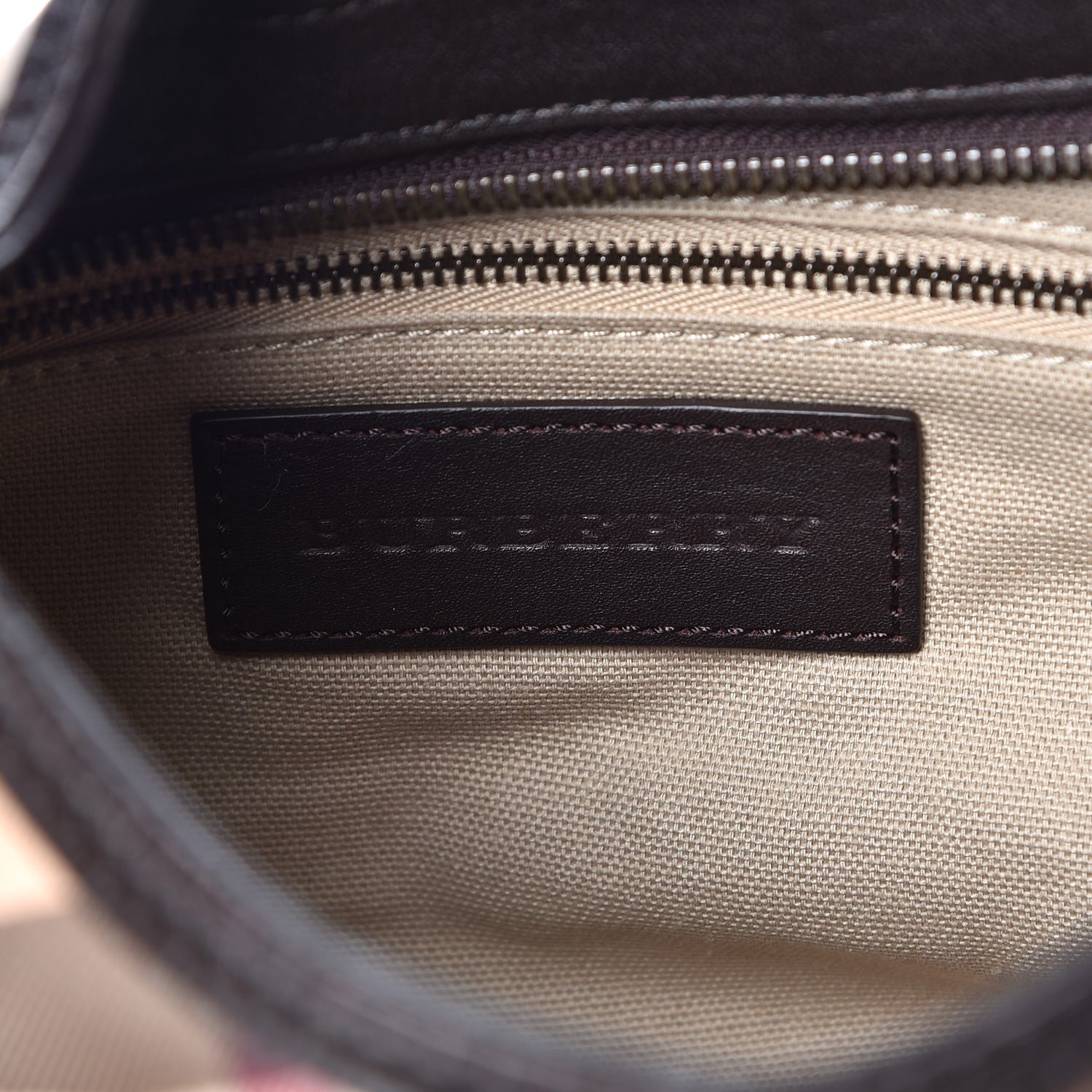 Burberry Nova Check Mega Stud Medium Alverton Hobo Chocolate 6 of 9