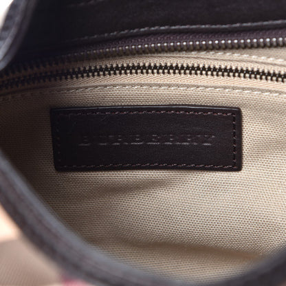Burberry Nova Check Mega Stud Medium Alverton Hobo Chocolate 6 of 9