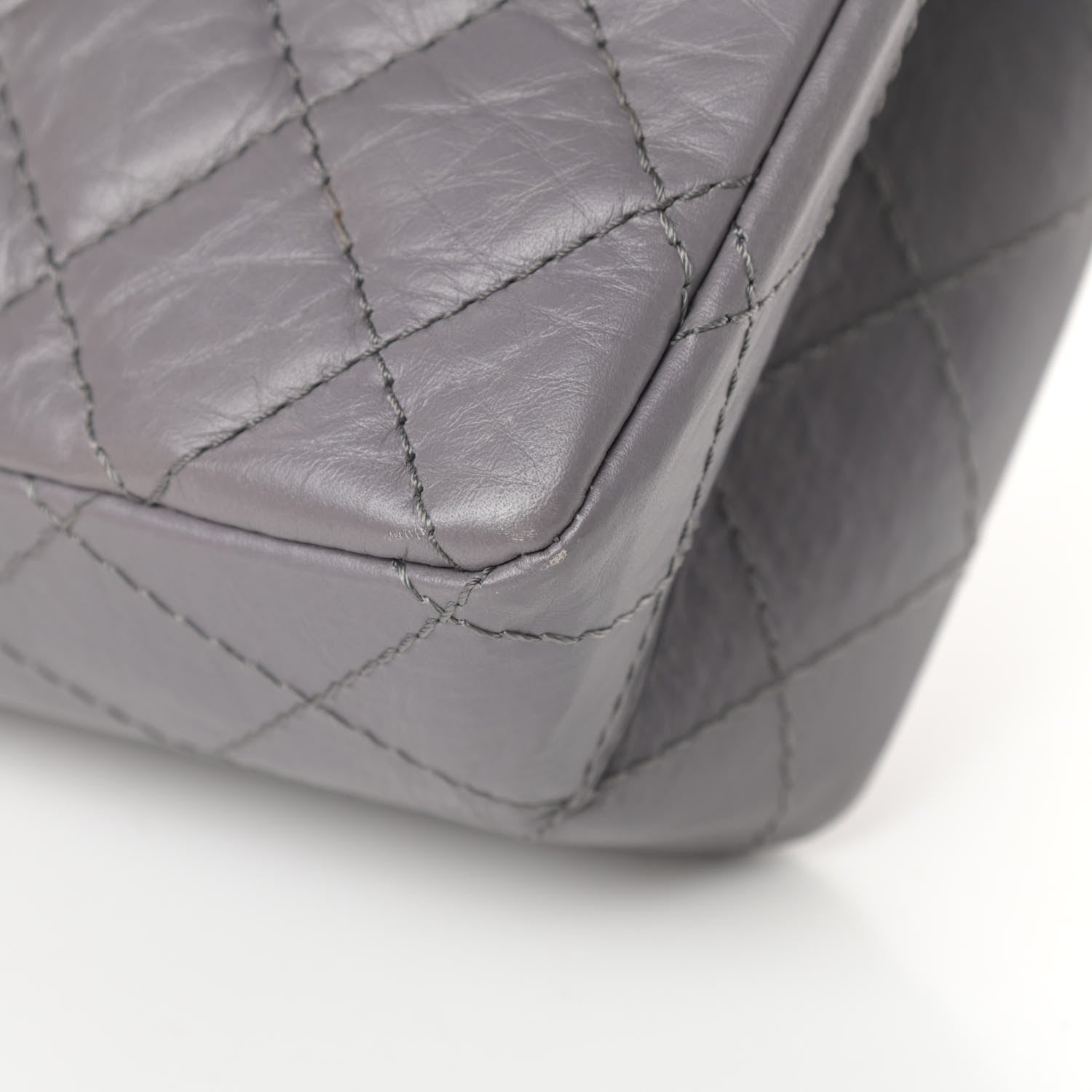 Chanel Aged Calfskin Quilted 2.55 Reissue 226 Flap Grey 16 of 18