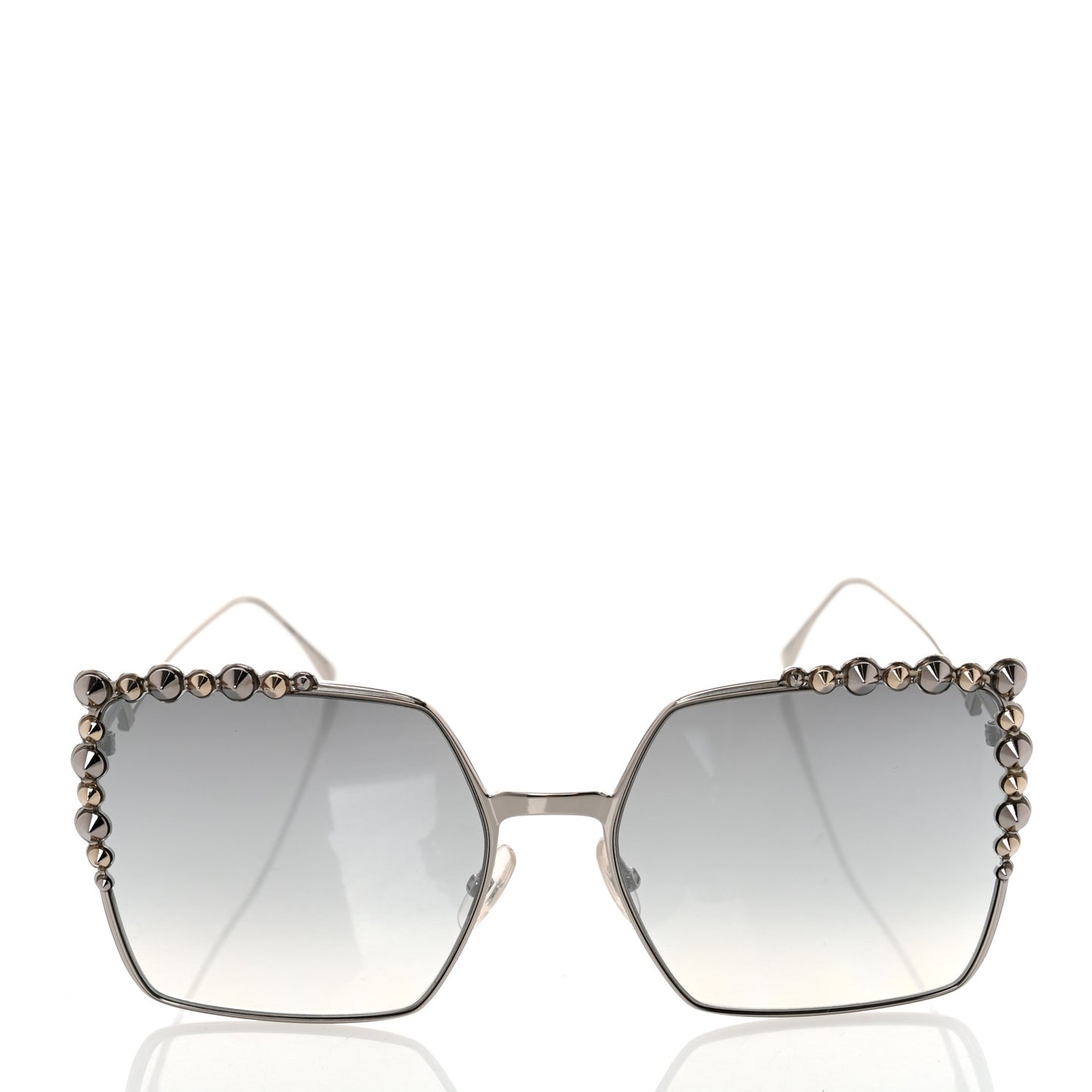 Metal Dots Square Sunglasses FF 0259/S Palladium