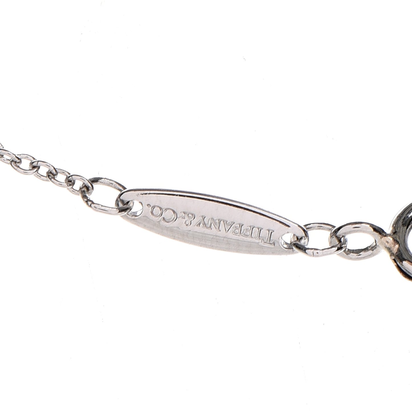 Platinum Diamond .14ct Elsa Peretti Diamonds by the Yard Pendant Necklace
