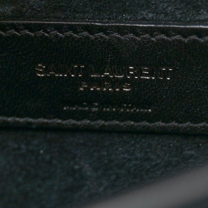 Saint Laurent Calfskin Medium Monogram Monochrome Sunset Black 8 of 15
