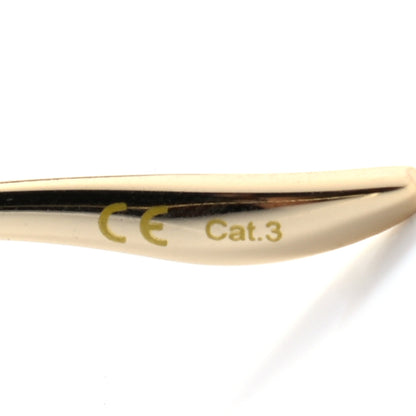 Gucci Metal Rimless Sunglasses GG0352S Gold 6 of 10