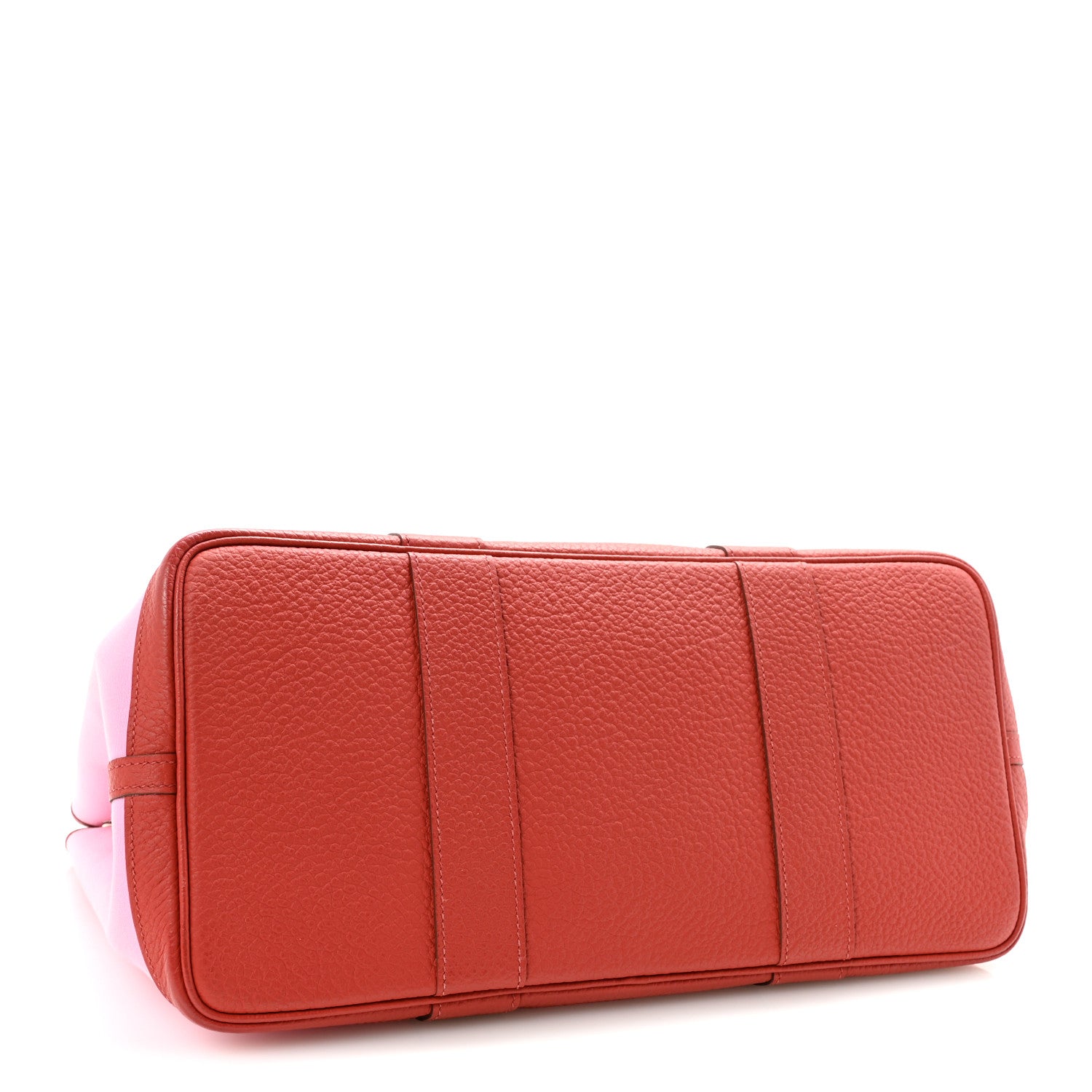 Hermes Toile Militaire Vache Country Garden Party Tote 36 Bubblegum Rouge Duchesse 4 of 9