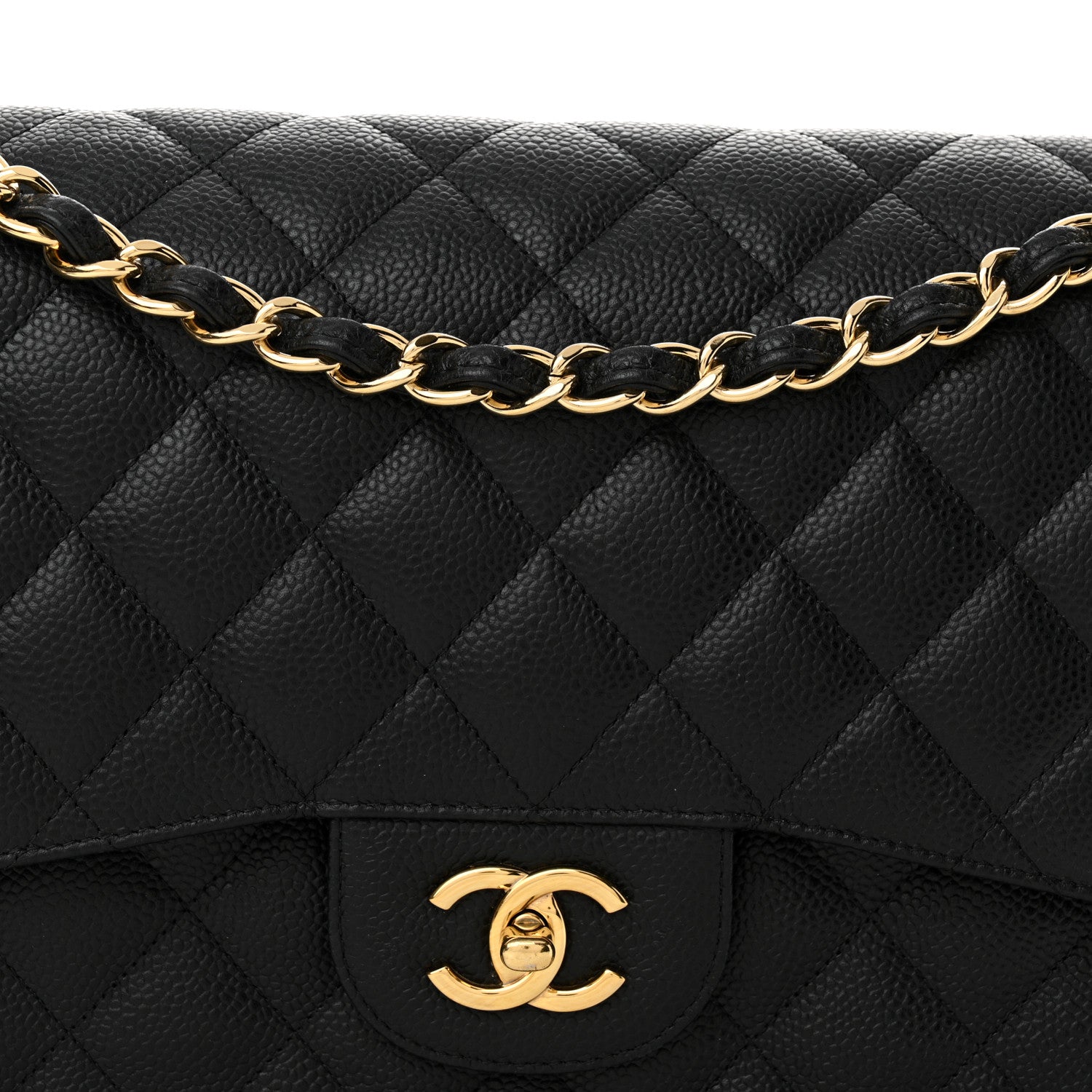 Chanel Caviar Quilted Jumbo Double Flap Black 8 of 18