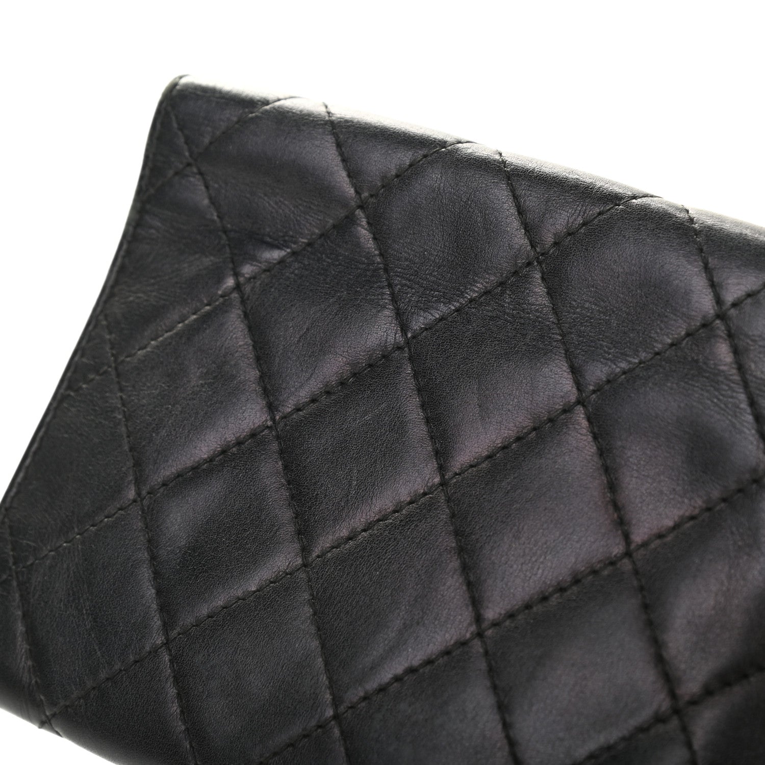 Chanel Calfskin Quilted Cambon Flap Wallet Black White 19 of 19