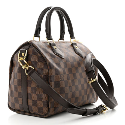 Louis Vuitton Damier Ebene Speedy Bandouliere 25 3 of 9
