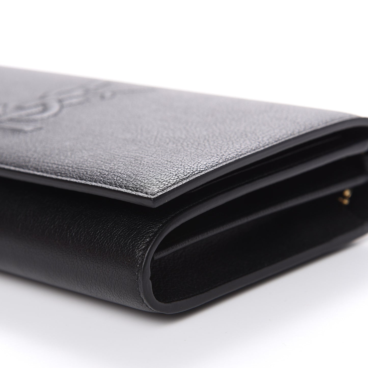 Calfskin Monogram Belle de Jour Chain Clutch Black