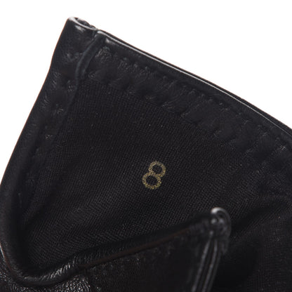 Hermes Lambskin Collier De Chien Gloves Black 8 5 of 6