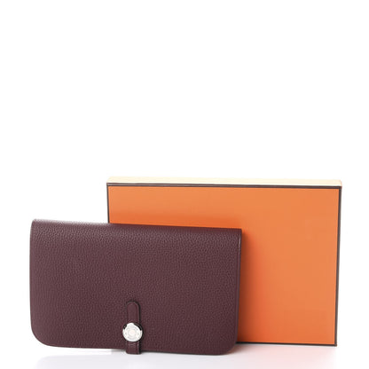 Hermes Togo Dogon Duo Wallet Bordeaux 12 of 12